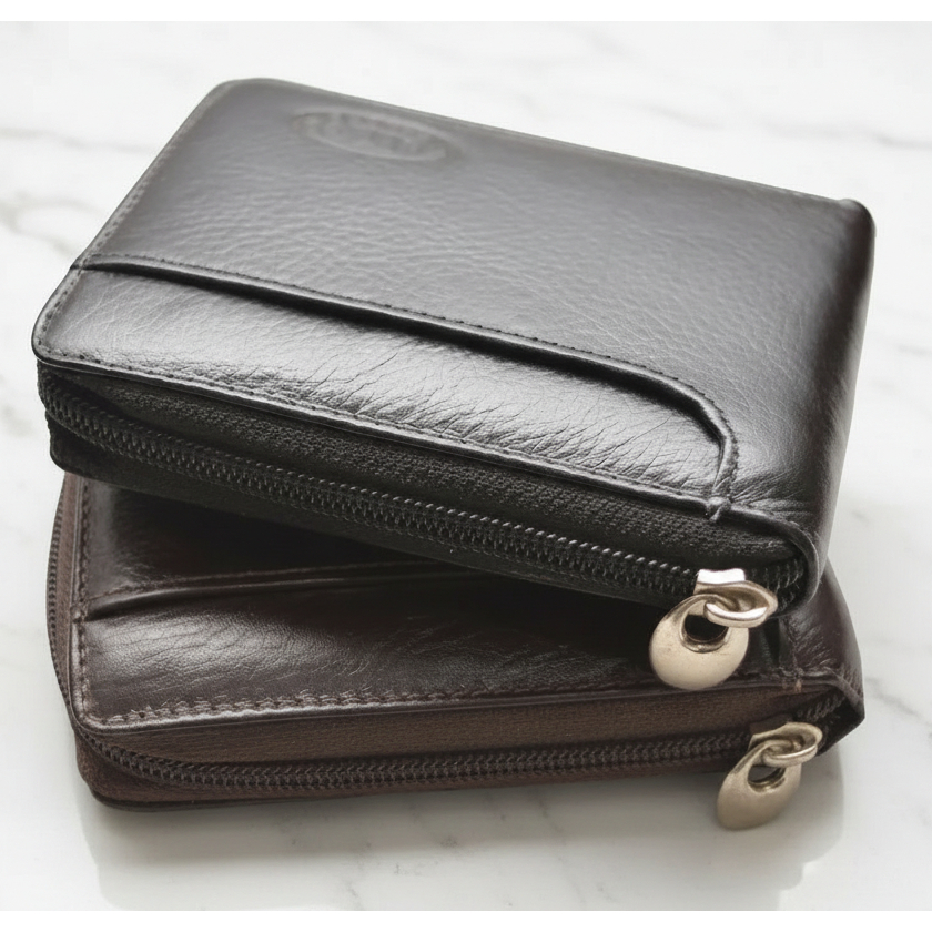 Carteira Zíper Masculina Couro Legitimo Fecho Zíper Especial em Oferta na Shopee