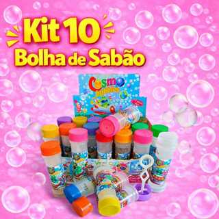 10 Bolha de Sabão Bolinha de Sabão  p/ Kit Festa Lembrancinha Brinquedo Infantil em Oferta na Shopee