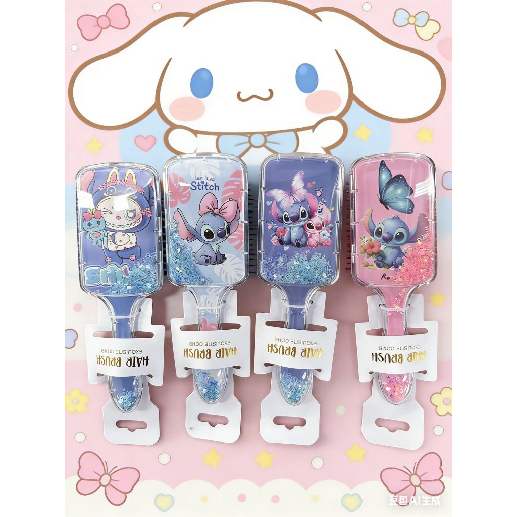 Escova de cabelo modinha anime lilo Stitch Para Desembarasar Cabelo pente moda infantil presentes em Oferta na Shopee