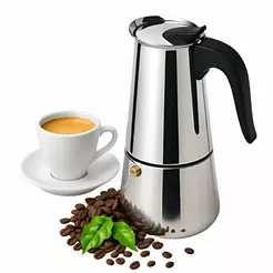 Cafeteira Italiana Inox Espresso Fogão Gás ou Indução.