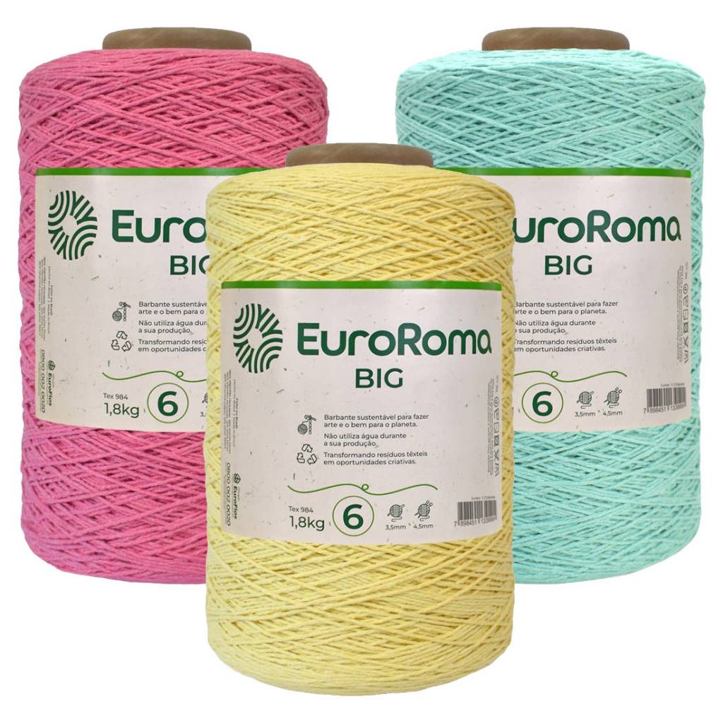 Barbante Euroroma Colorido nº6 1,8Kg