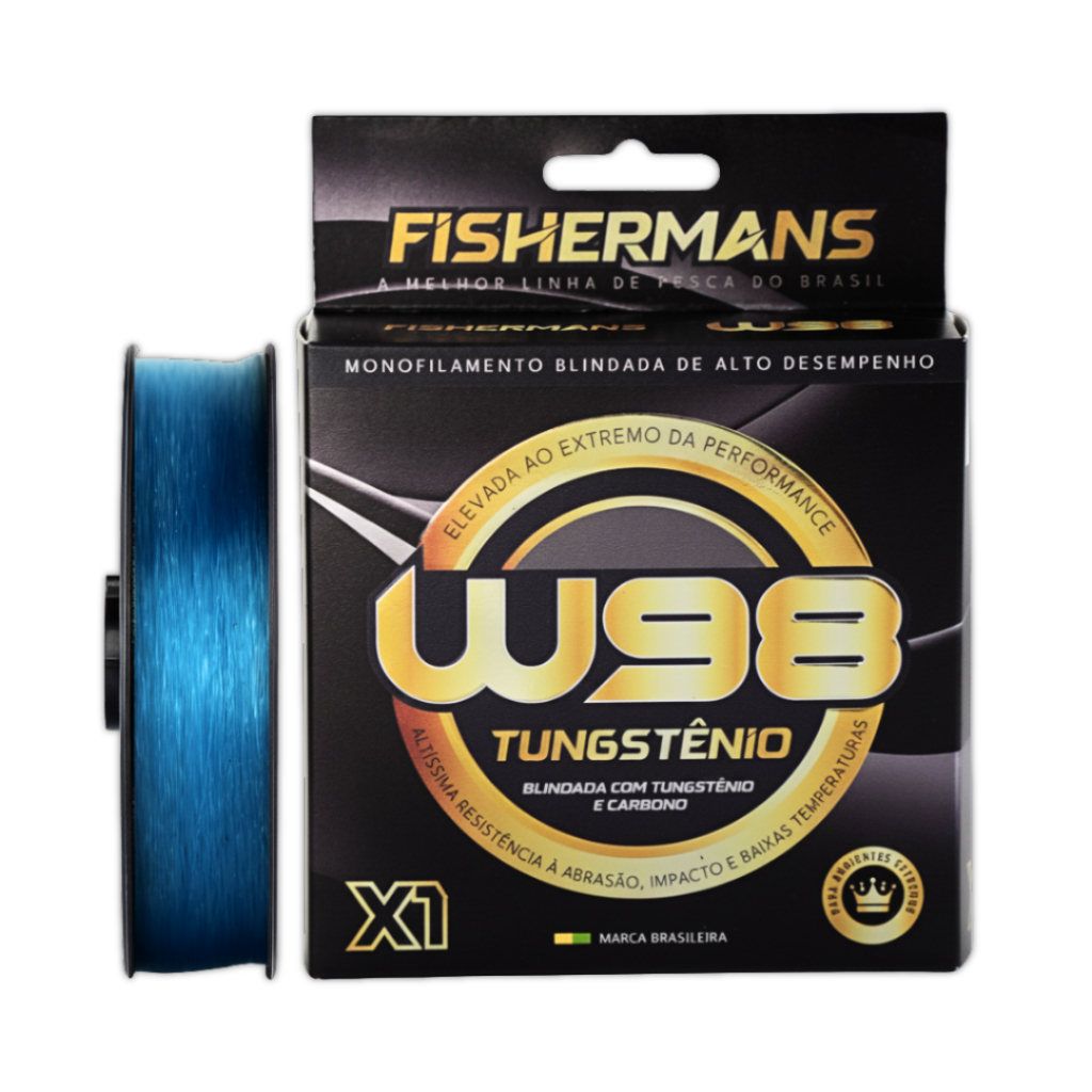 Linha de Pesca Monofilamento Fishermans W98 BLINDADA com TUNGSTÊNIO e CARBONO X1 -  Alta Performance em Oferta na Shopee