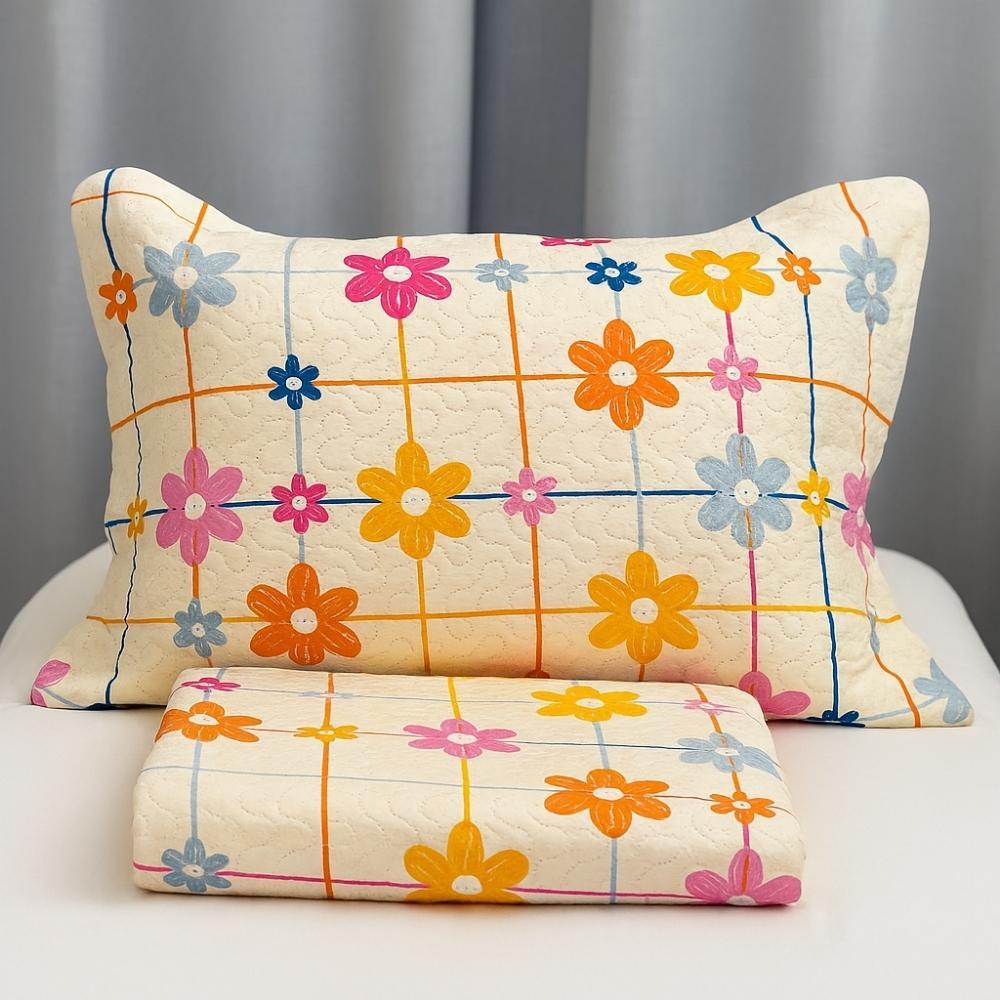 Kit Colcha Cobre Leito Infantil Estampado cama Solteiro 2 Peças menina menino rosa azul quarto