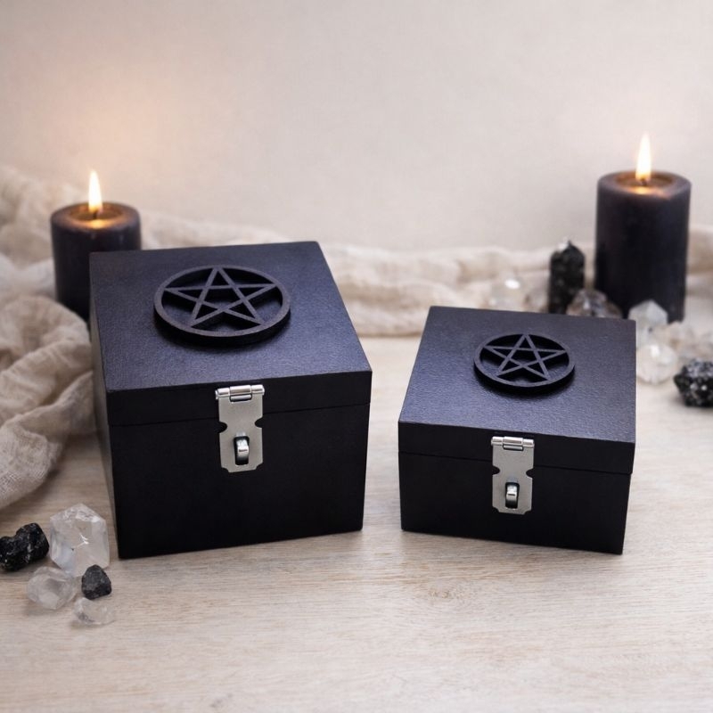 Wicca Caixa Espelho Invertida Banimento e Proteção em Oferta na Shopee