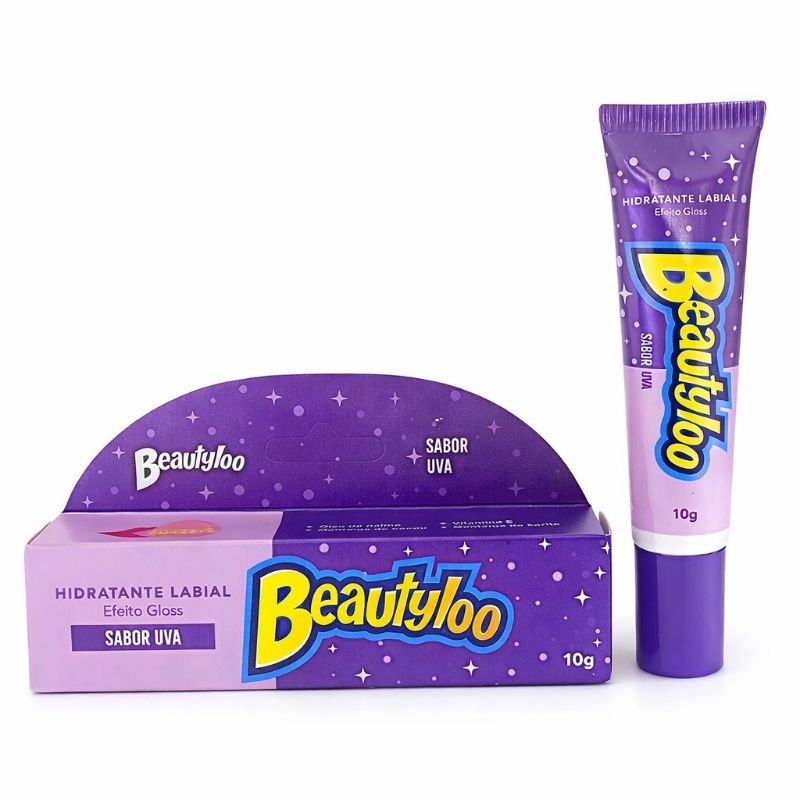 Kit Uva Beautyloo Hidratante Labial + Body Splash + Esfoliante em Oferta na Shopee