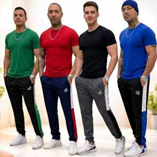 Kit 2 Calça Jogger Esportiva Casual Termica E Peluciada Conforto De Academia Com Ziper No Bolso em Oferta na Shopee