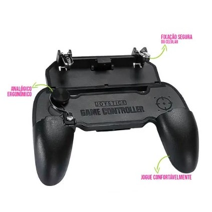 Controle Gamer Manual com Gatilhos Suporte Celular Joystick INOVA CON-7434