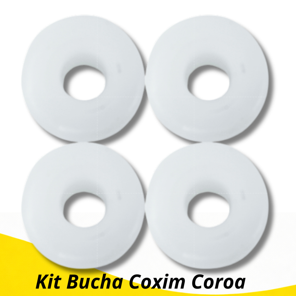 Kit Bucha de Nylon Coxim de Coroa Honda CG Titan Fan Today Turuna 125 – 4 Peças