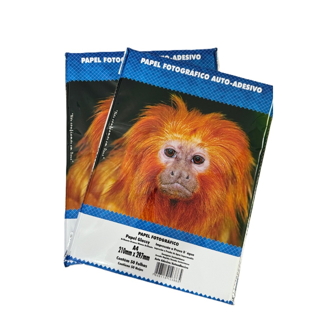 Papel Fotográfico Masterprint Adesivo 130g Glossy 100 Folhas À Prova D'água A4 em Oferta na Shopee
