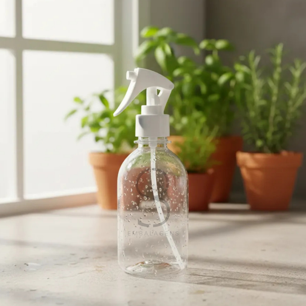 Frasco P/ Home Spray Borrifador Trava Mini Gatilho 250ml 20u