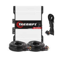 Módulo Amplificador Taramps Hd3000 3000w 2 Ohms +cabo Rca 5m