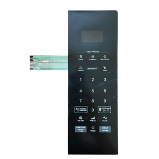 TND Membrana Teclado para Micro-ondas compatível com Philco PM27 PM 27 Preta