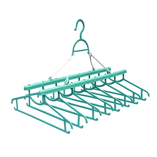 Varal para camisetas camisas 8 cabides dobravel Globoplastic varal slim