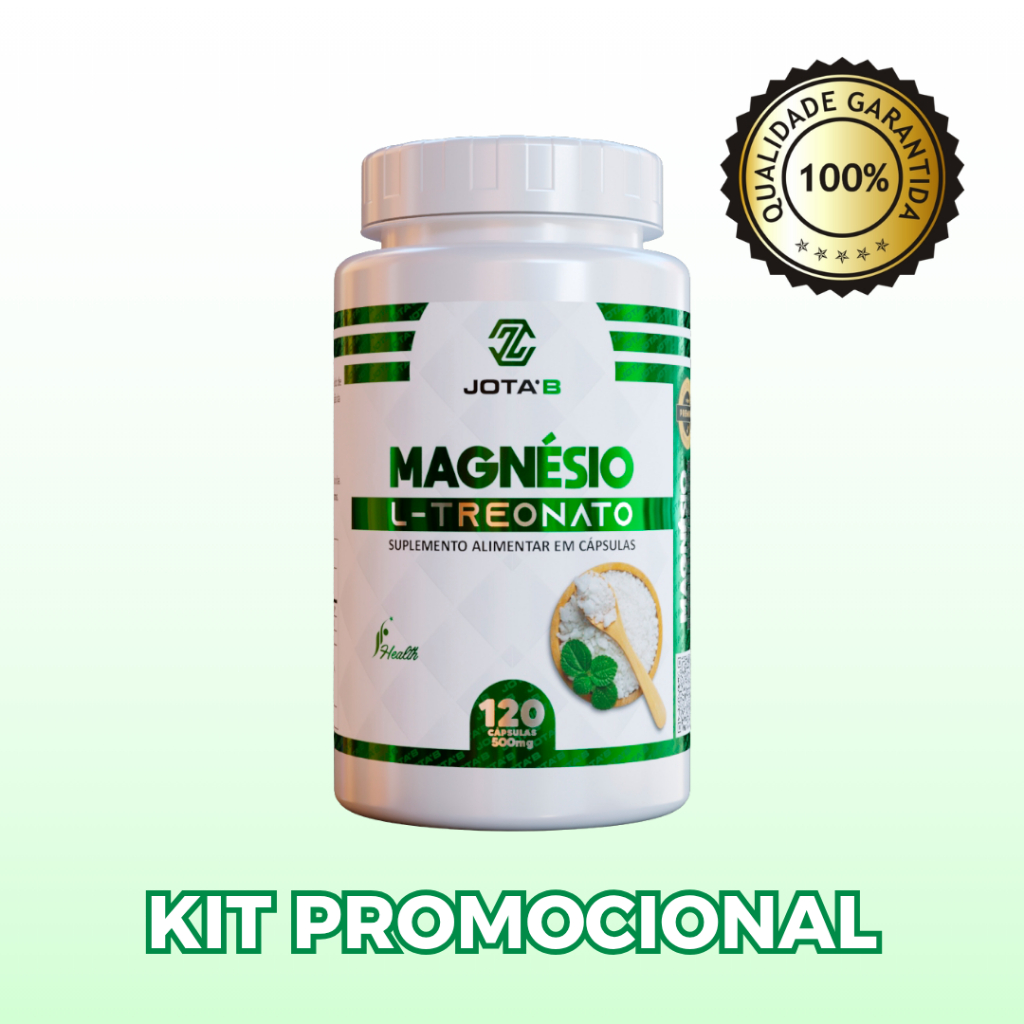 MAGNÉSIO L-TREONATO suplemento para foco e memória original | 500mg | 120 Cápsulas