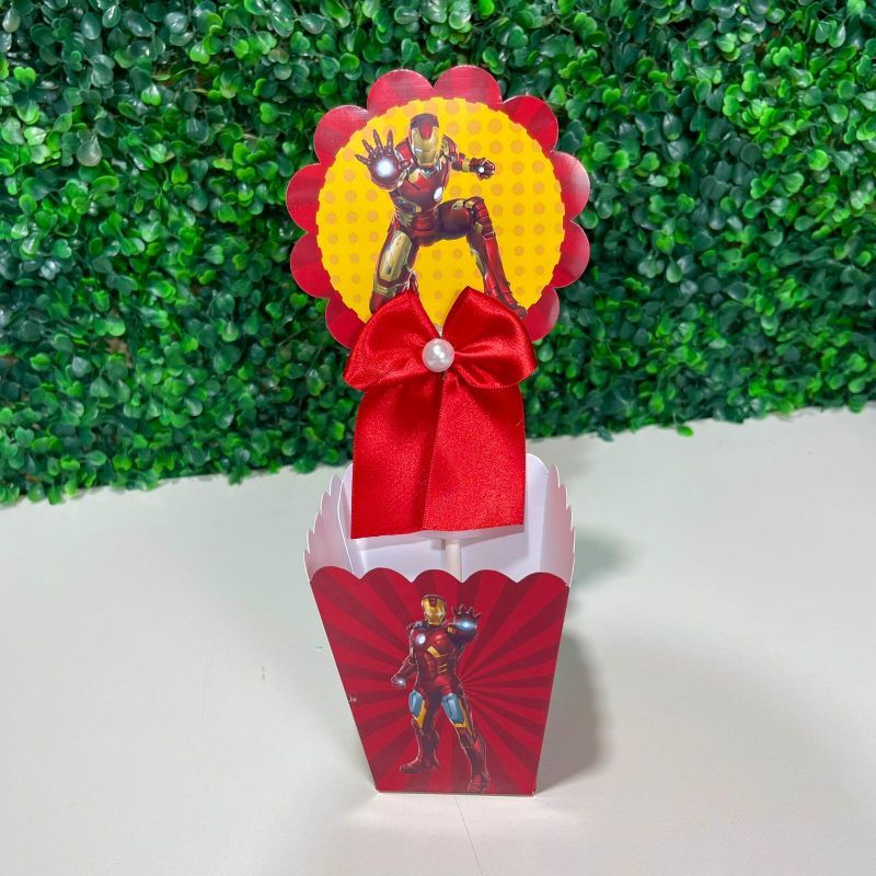 Centro de mesa cachepot Personalizadas HOMEM DE FERRO para Decoração de Festas/ Lembrancinhas-/ festa infantil/