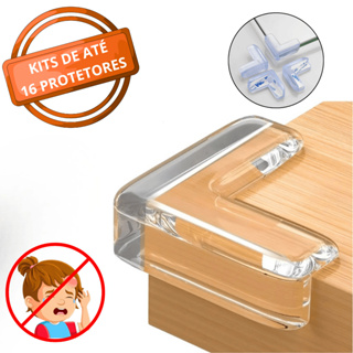 Kit Protetor de Quina Silicone | 4 a 16 Peças | Proteção para Bebês e Crianças | Anti Impacto em Oferta na Shopee