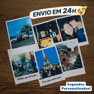 Kit Grande 60 Fotos Polaroids Com Legendas Personalizadas | Envio em 24h em Oferta na Shopee