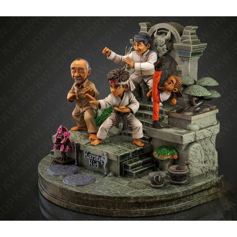 Karate Kid Gerações-Diorama-decorativo-colecionavel-resina