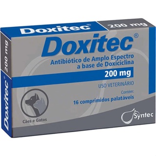 Doxitec Syntec 16 comprimidos - 200 mg em Oferta na Shopee