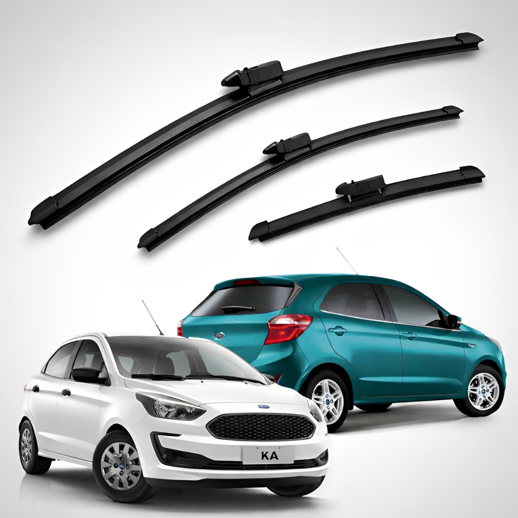 Kit Limpador Parabrisa Palheta Ford Ka 2015 2016 2017 2018 2019 2020 2021 2022