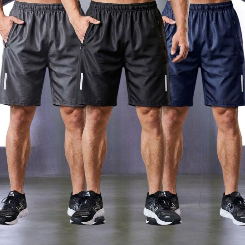 Kit 3 Bermudas Short Masculino Básico Com Diversas Cores e Kits