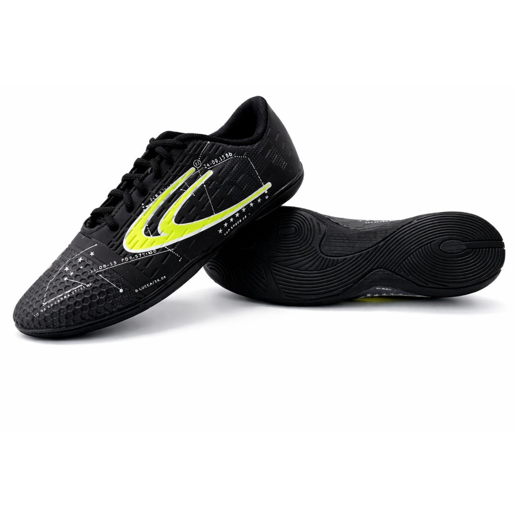 Chuteira Salão Futsal Quadra + 1 par de Caneleira de Brinde