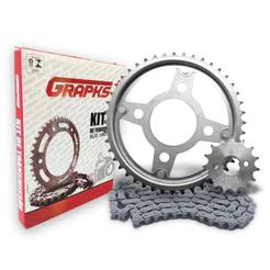 Kit Relação Cg Titan 160 Start Fan Transmissão Aço 1045 Completo