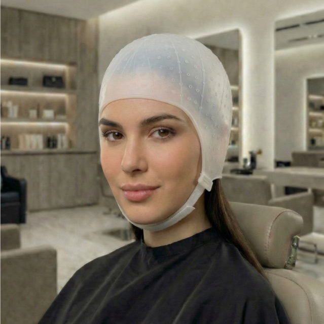 Touca para Luzes Mechas Reflexos Loiras Morena Iluminada Romana Alinhada 1.000 furos Made in Brasil