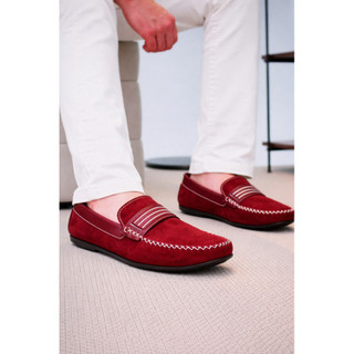 Mocassim Sapato Gorgorão Casual Masculino Camurça Bordo Dockside Conforto Envio Rápido
