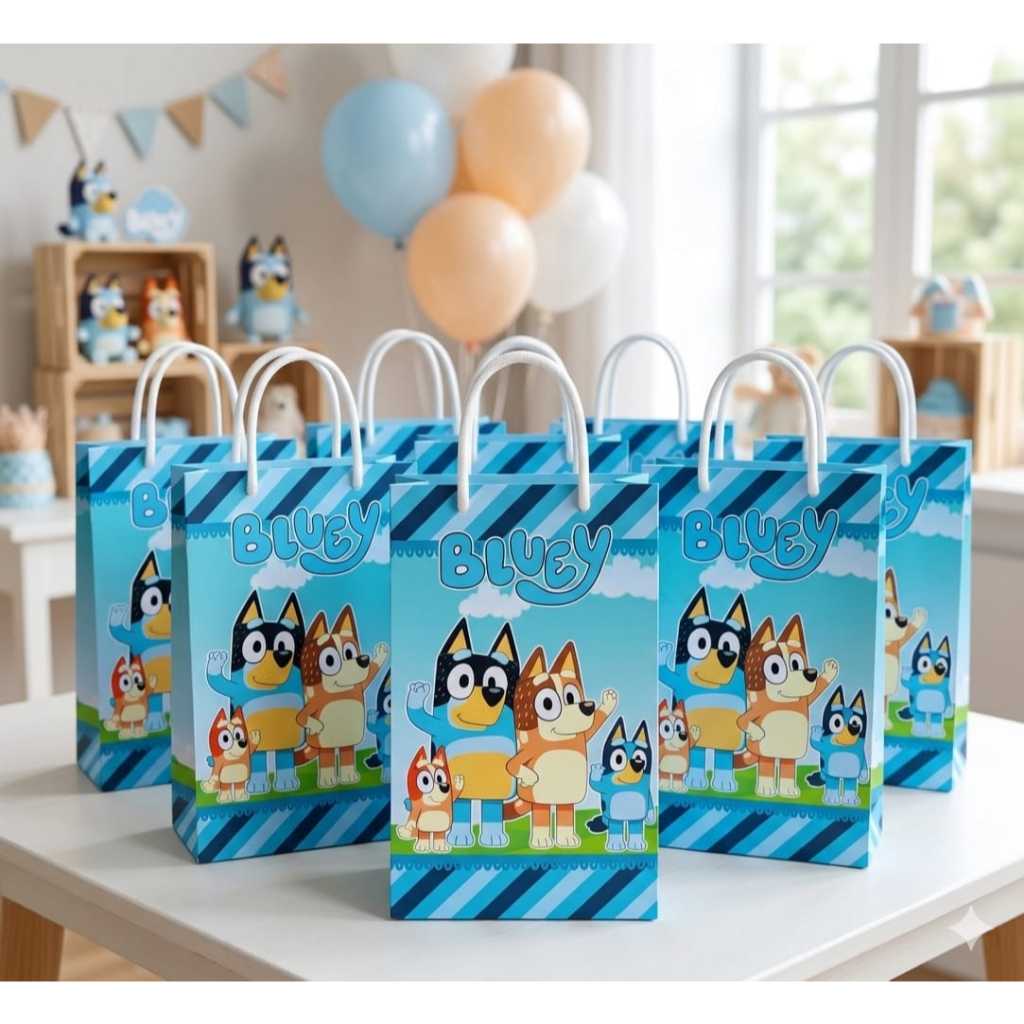 Sacolinha Surpresa Personalizada P- Lembrancinha Festa Infantil- Envio Rápido Bluey