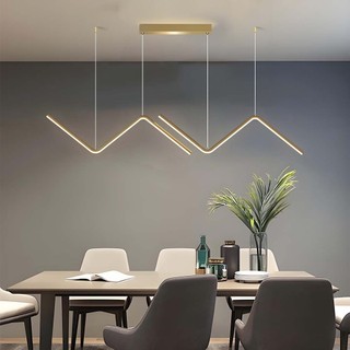 26W Luminária De Teto Lustre Pendente Raio Sala De jantar Led Geometria NN Mininalista