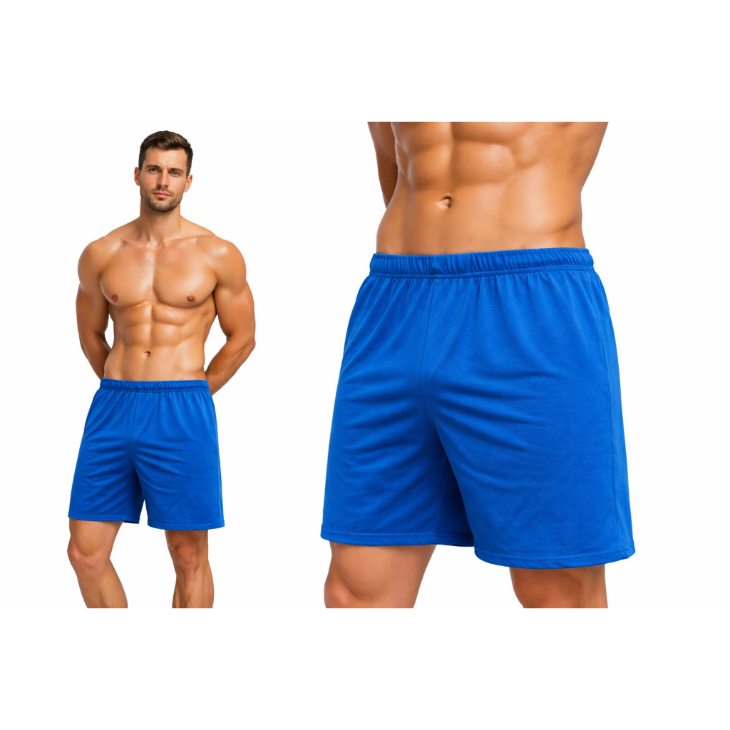 Cueca Samba Canção Pijama de Dormir Masculino Algodão Cores Lisas Confortável  Short