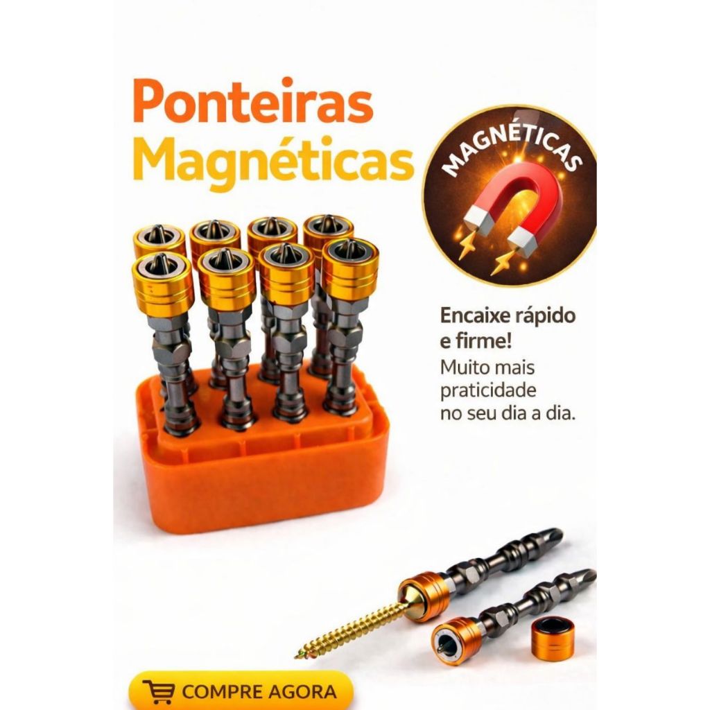 Kit Bits Ponteiras Magnéticas Dry Dupla Para Parafusadeira Com Limitador