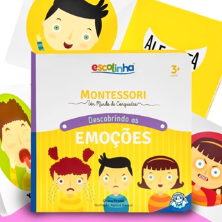 Livro Infantil Para Bebês Descobrindo as Emoções Sentimentos Montessori em Oferta na Shopee