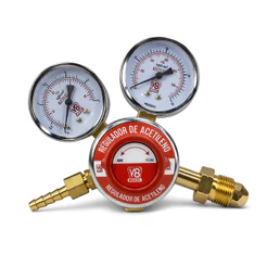 Regulador de Pressão para Gás Acetileno Profissional Alta Precisão - V8 Brasil