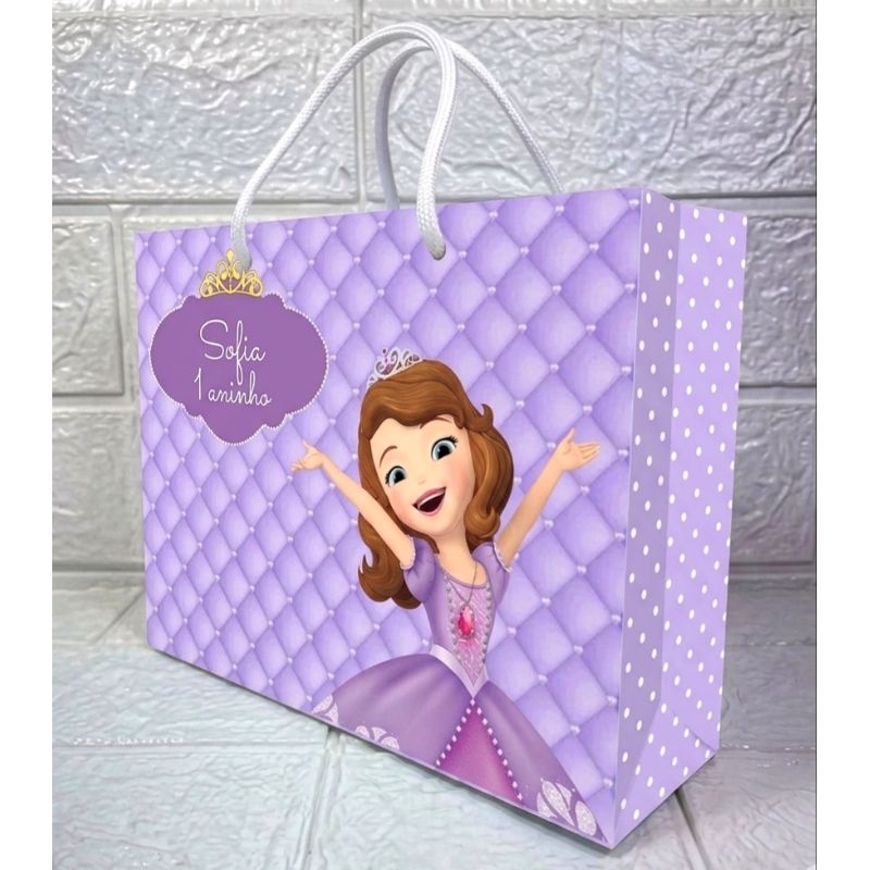 Sacolinhas Surpresa Personalizadas (G) PRINCESA SOFIA Lembrancinha Festa Infantil Todos os Temas