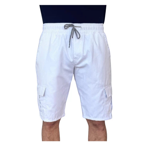 Kit 3 Bermuda Cargo Masculina Com Bolsos Streetwear Tactel e Elastano Casual