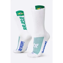 Meia HUPI Brasil 1.0 Branco