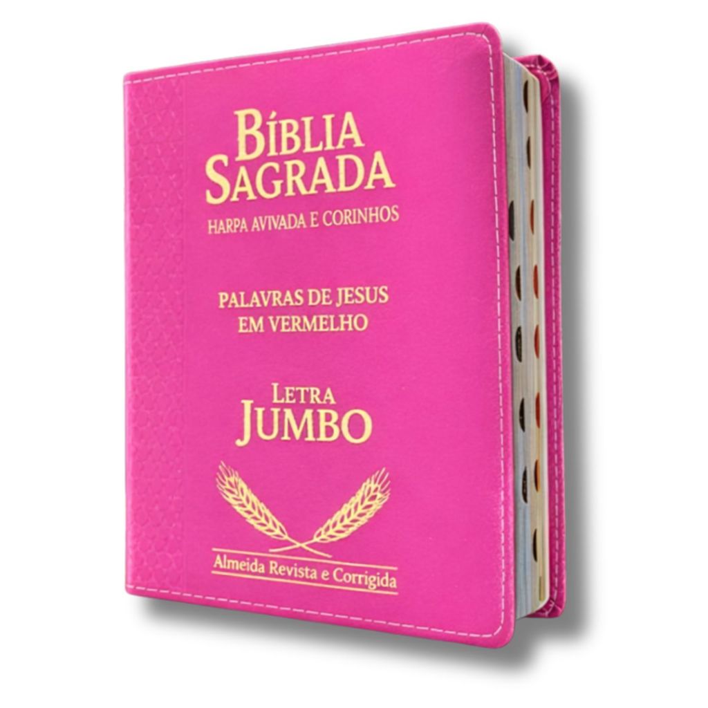 Biblia Feminina Letra Jumbo Extra Gigante | Harpa & Corinhos | RC | Luxo Pink em Oferta na Shopee