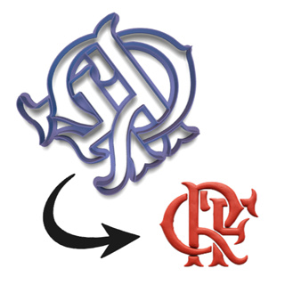 Cortador para Pasta Americana / Massinha de Modelar Tema CRF de 15 CM para Topo de Bolo em Oferta na Shopee