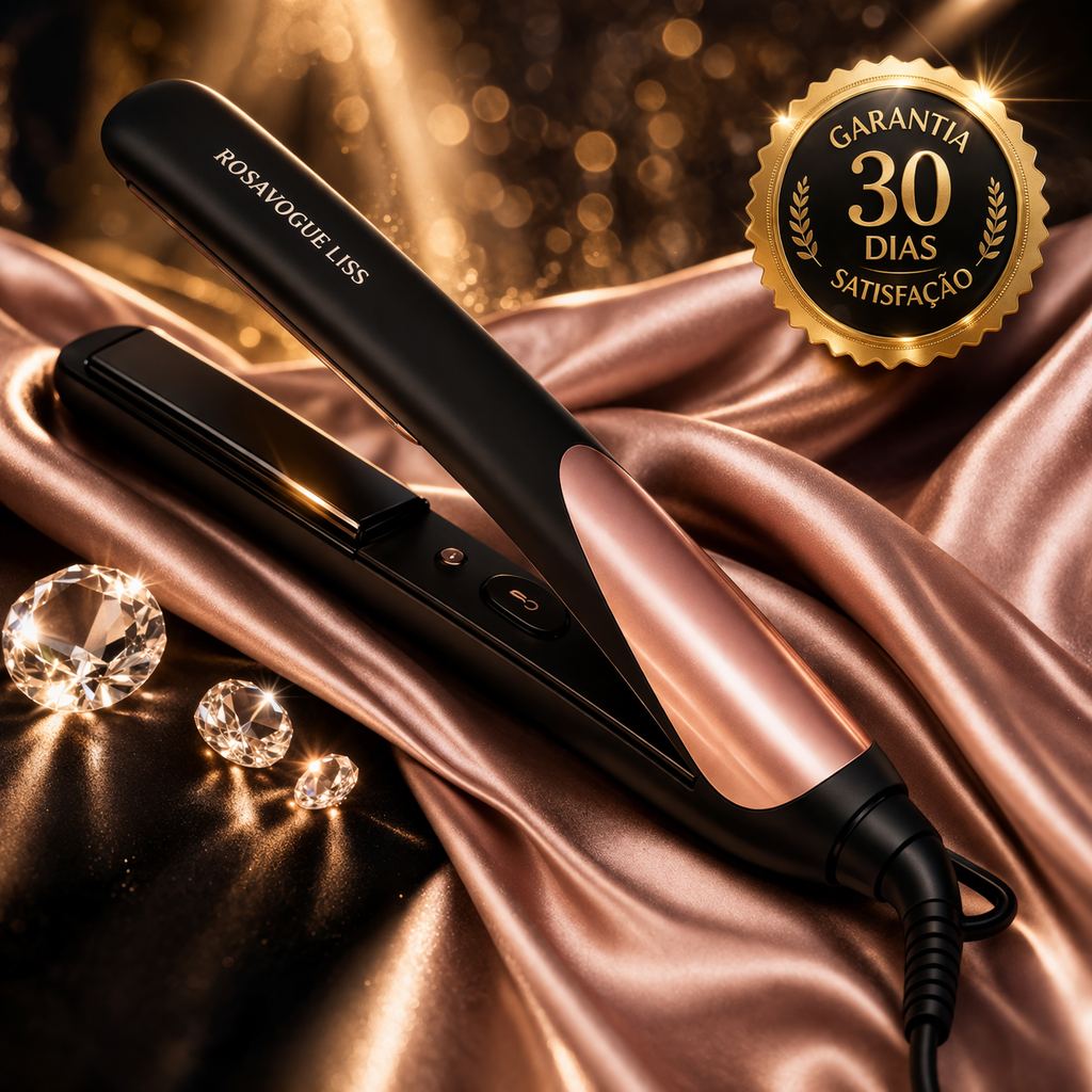 Chapinha Profissional Bivolt Prancha Alisadora de Cabelo Cerâmica Anti Frizz com Aquecimento Rápido
