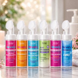 Sabonete Facial Mousse Espuma de Limpeza com Aplicador de Silicone 150ml - Face Beautiful - Limpeza Profunda em Oferta na Shopee