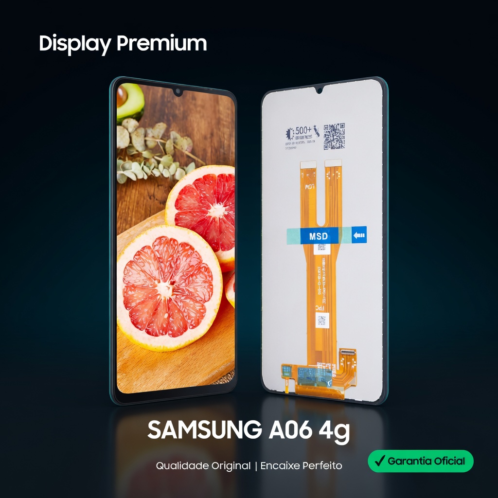 Tela Frontal Touch LCD Display Touch Para SAM A06 4g Sem Aro/Com Aro Peça Reposição Completa