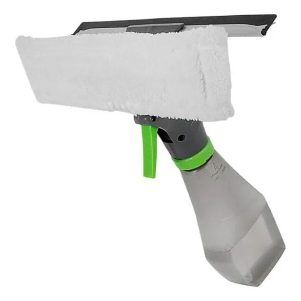 Rodo Limpa Vidro Spray Mini Mop Spray Rodinho De Mão Reservatório Limpa Vidro Borrifa Lava Seca 3 em 1