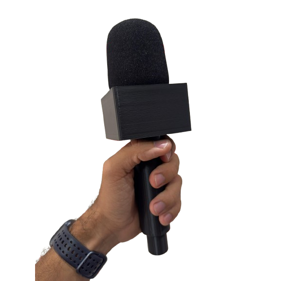 Bastão para Microfone Lapela com Canopla