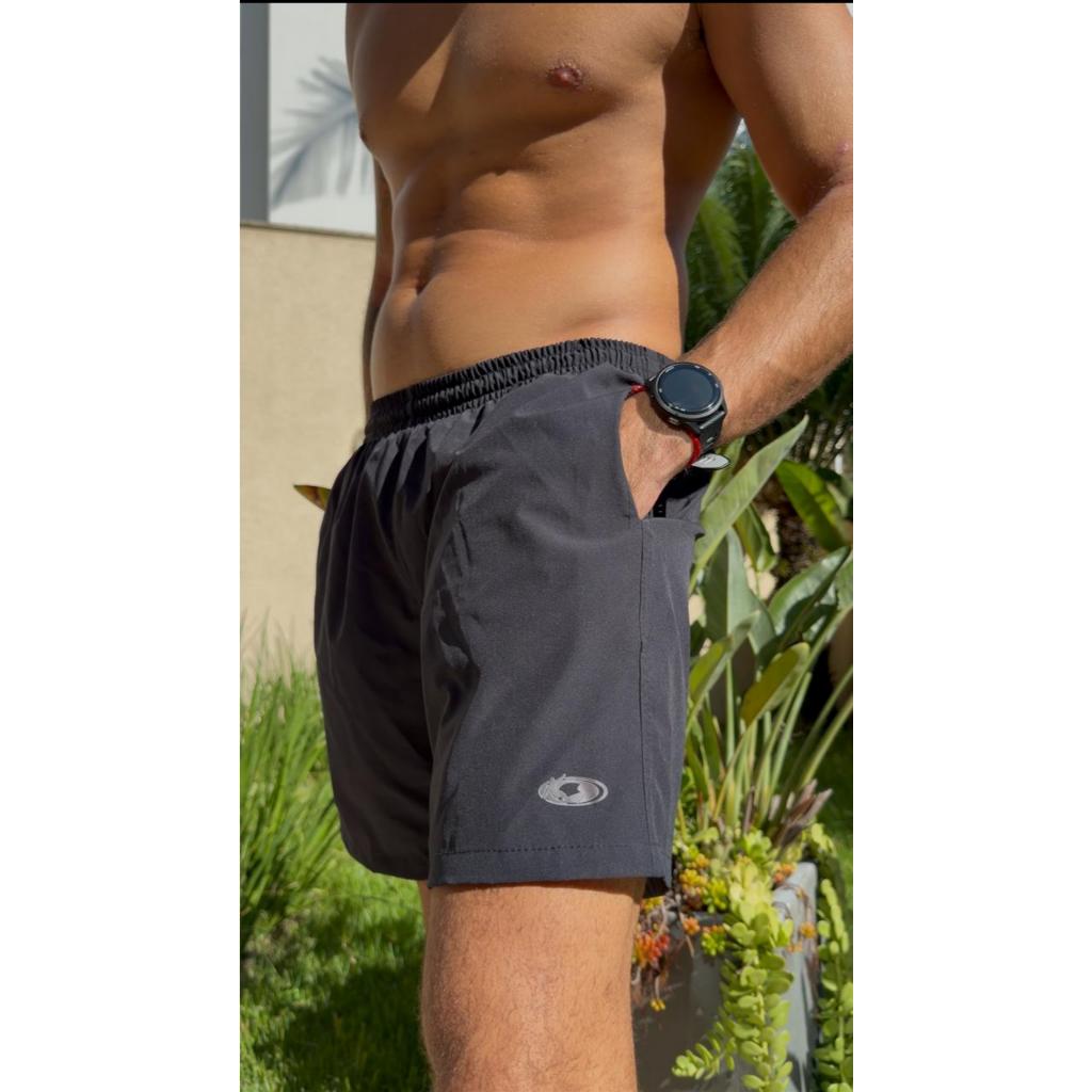 Kit 3 Bermudas Masculinas Reforçadas Tactel Caminhada Academia Piscina Praia Com Bolsos