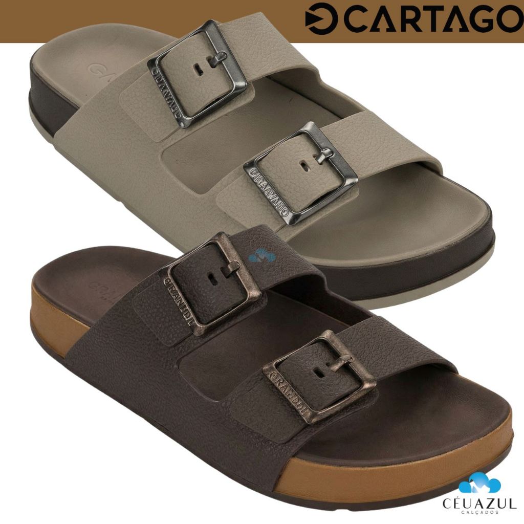 Chinelo Cartago Milão Plus Masculino Slide Conforto Original