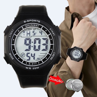 Relógio Masculino Digital À Prova D'água Estilo Militar e Esportivo Original Eletrônico Com 2 pilhas em Oferta na Shopee