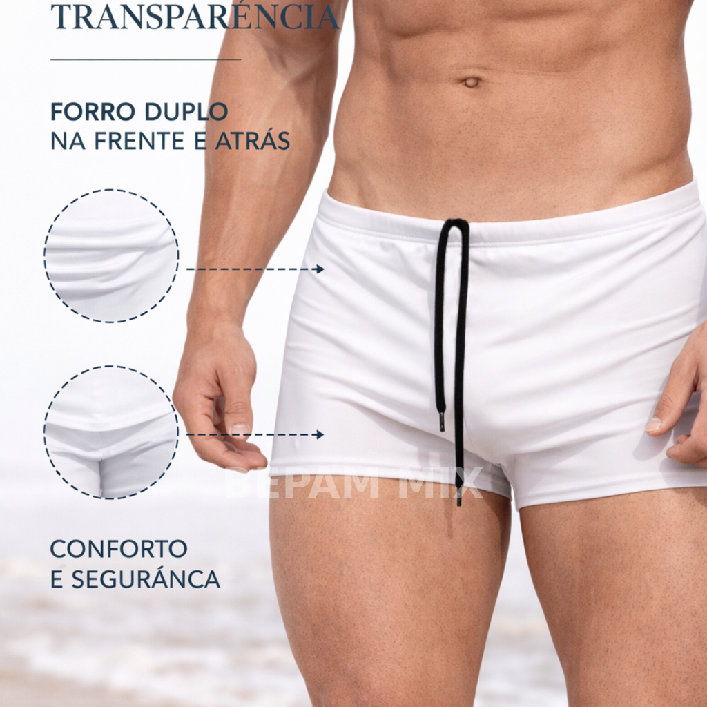 Sunga Boxer Com Proteção UV+50