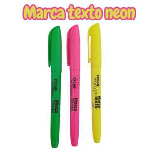 KIT Marca Texto 3/6/9/12 Jocar Office / Verde / Rosa / Amarelo em Oferta na Shopee